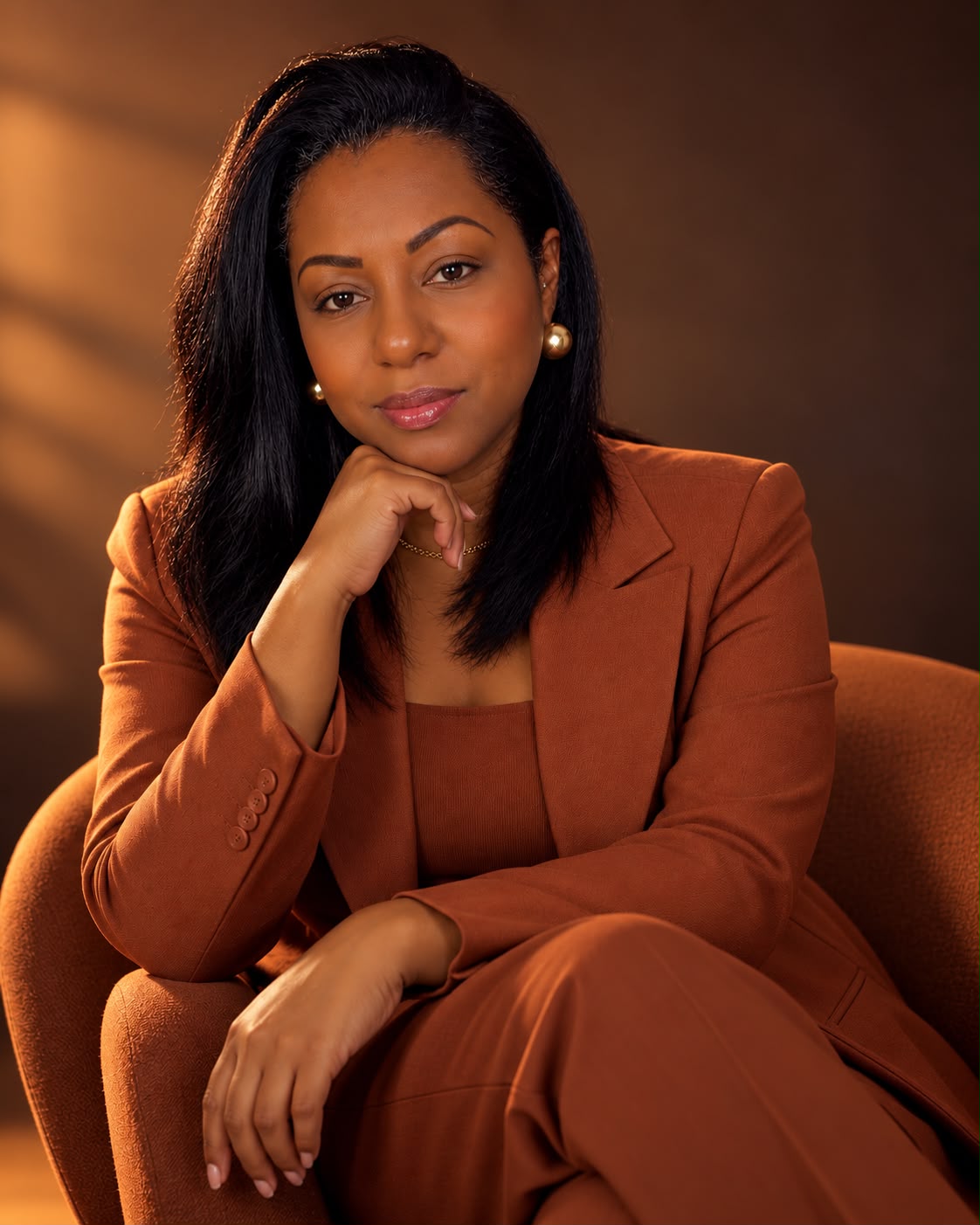 Michelle D’Candido em retrato profissional